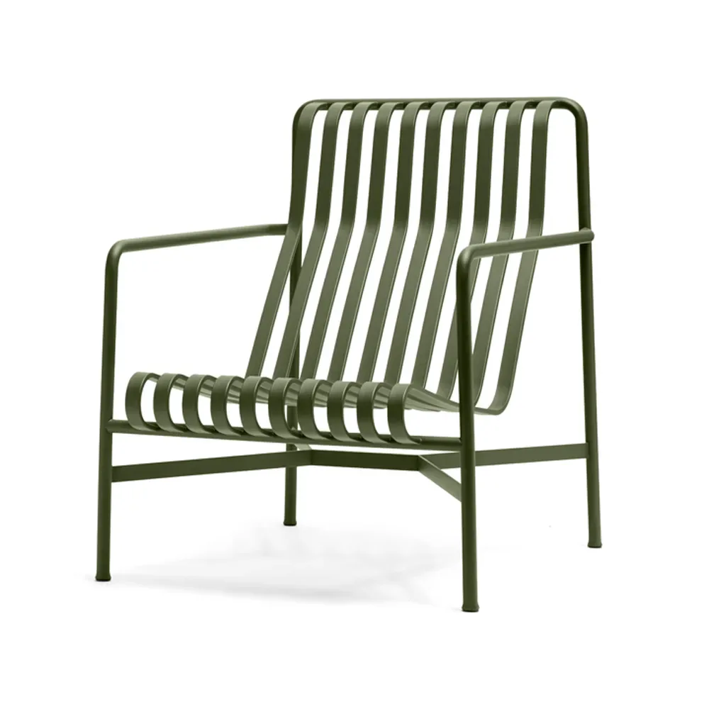HAY Palissade High loungefåtölj Olive