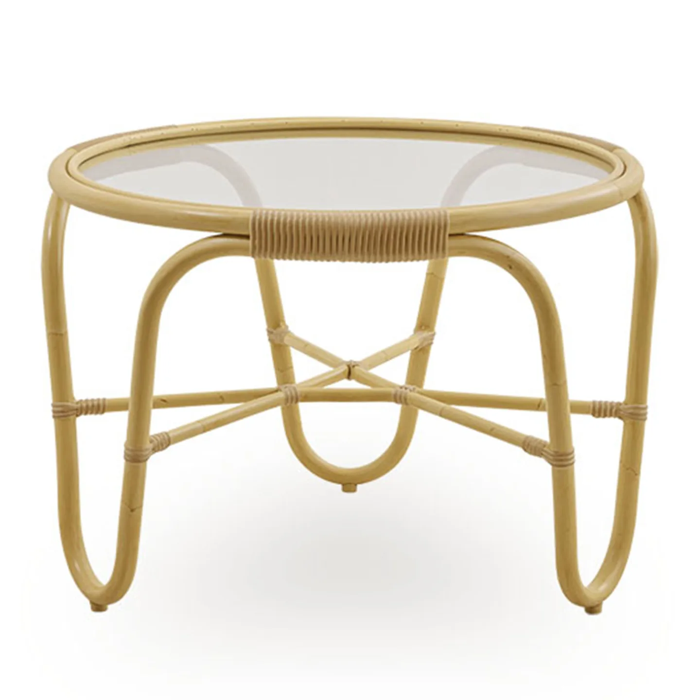 Sika Design - Charlottenborg Coffee Table - Sidobord - Arne Jacobsen - Brun - Glas/Trä