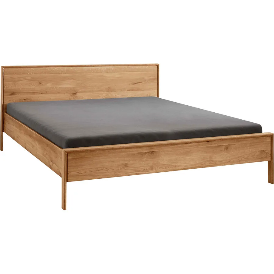 Bett Yarnell eiche Eiche Massivholz 160 x 200 cm