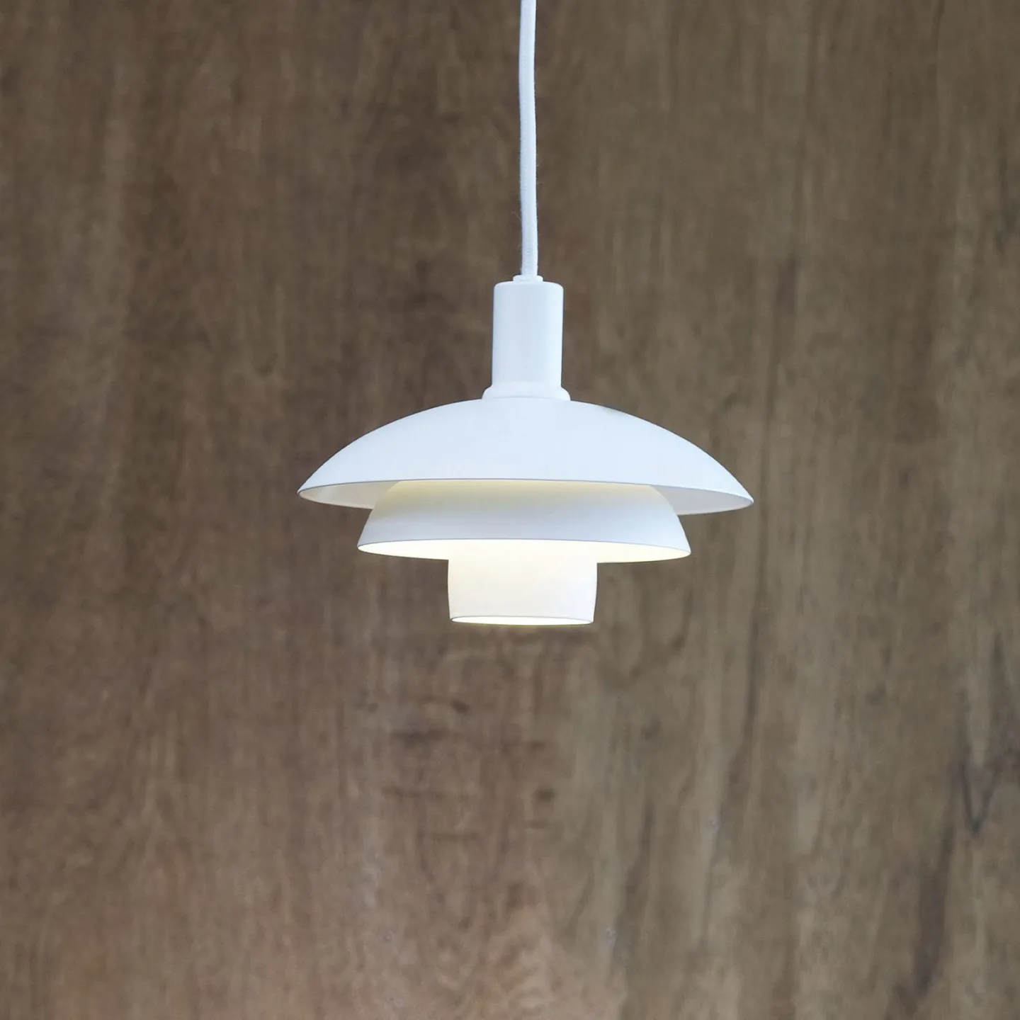 Morph Pendelleuchte Ø21 White - DybergLarsen Dyberg Larsen - Wohnzimmer - Design - Metall - Mit Schirm