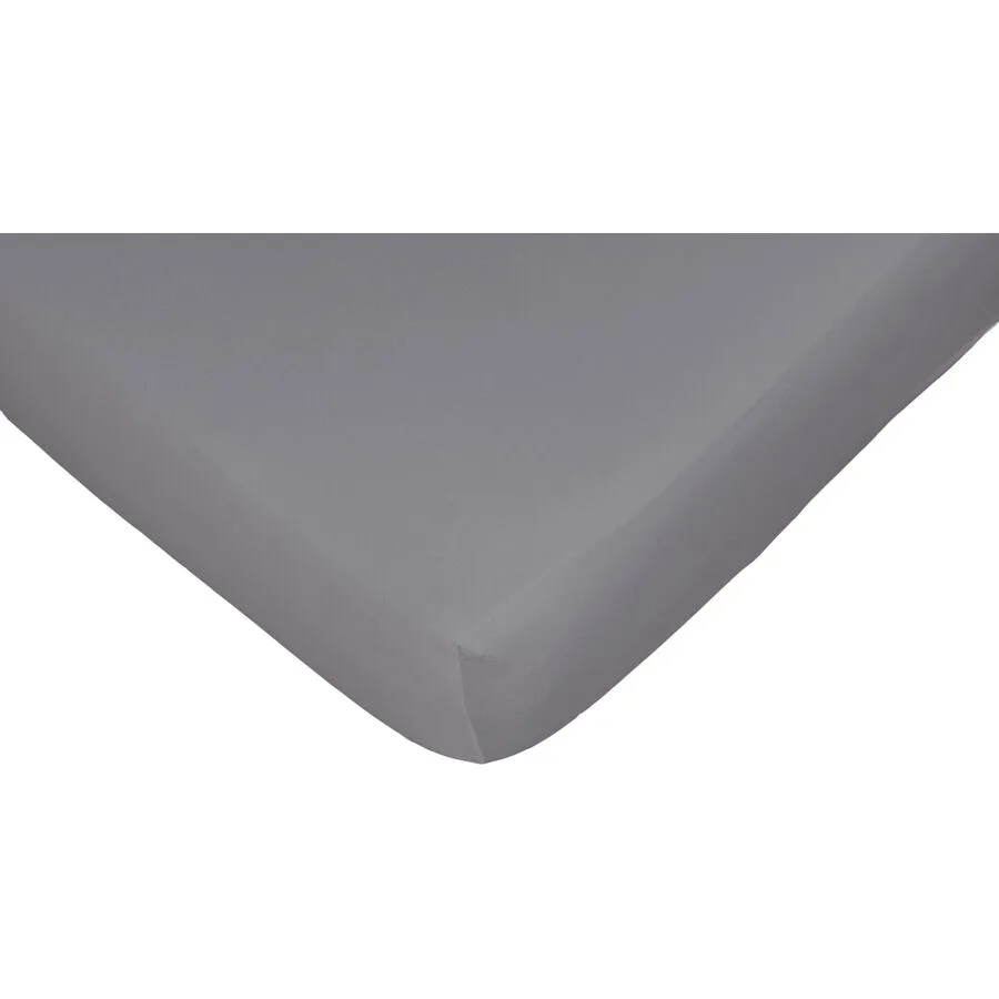 Nobilium Fixleintuch Nela grau 090 x 200cm - Material: 95% Baumwolle 5% Elasthan