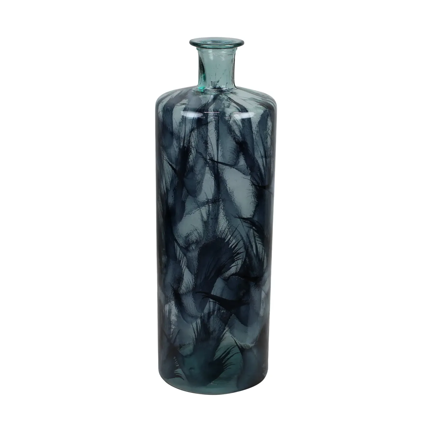 Decofinder Vase Recyclingglas, Blau | Schubiger Möbel