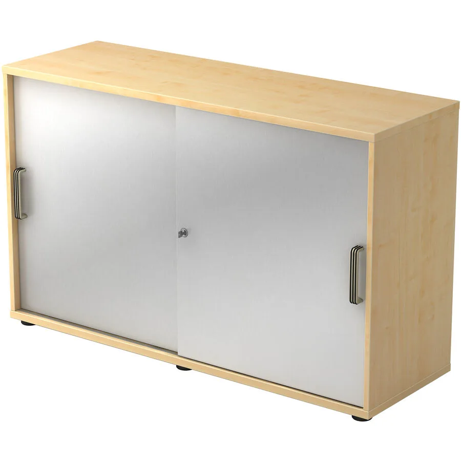 Aktenschrank Office silber Holzwerkstoff B 120 cm H 74.8 cm