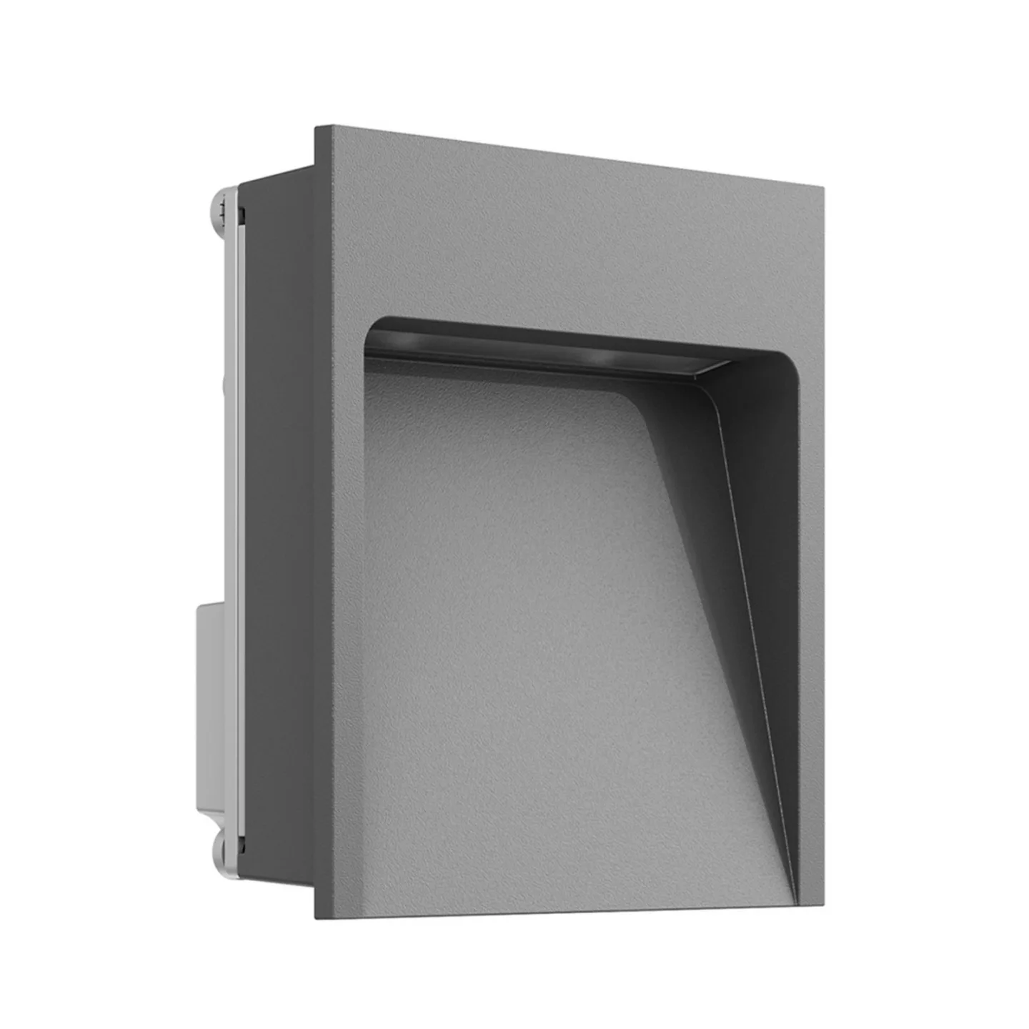 Way Außen-Einbauwandlampe, anthrazit, 4000K, IP65 - Flos - Terrasse - Metall