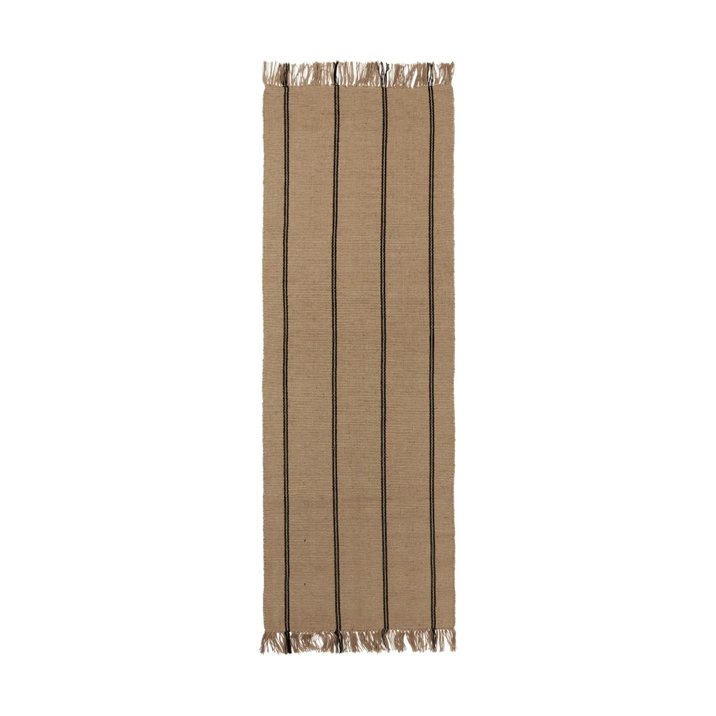 Broste Copenhagen Yuki Fussmatte Black-natural, 70x200 cm