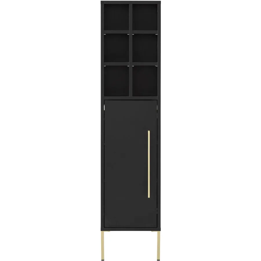 Highboard Etta Schwarz Holzwerkstoff 30 cm 131 cm