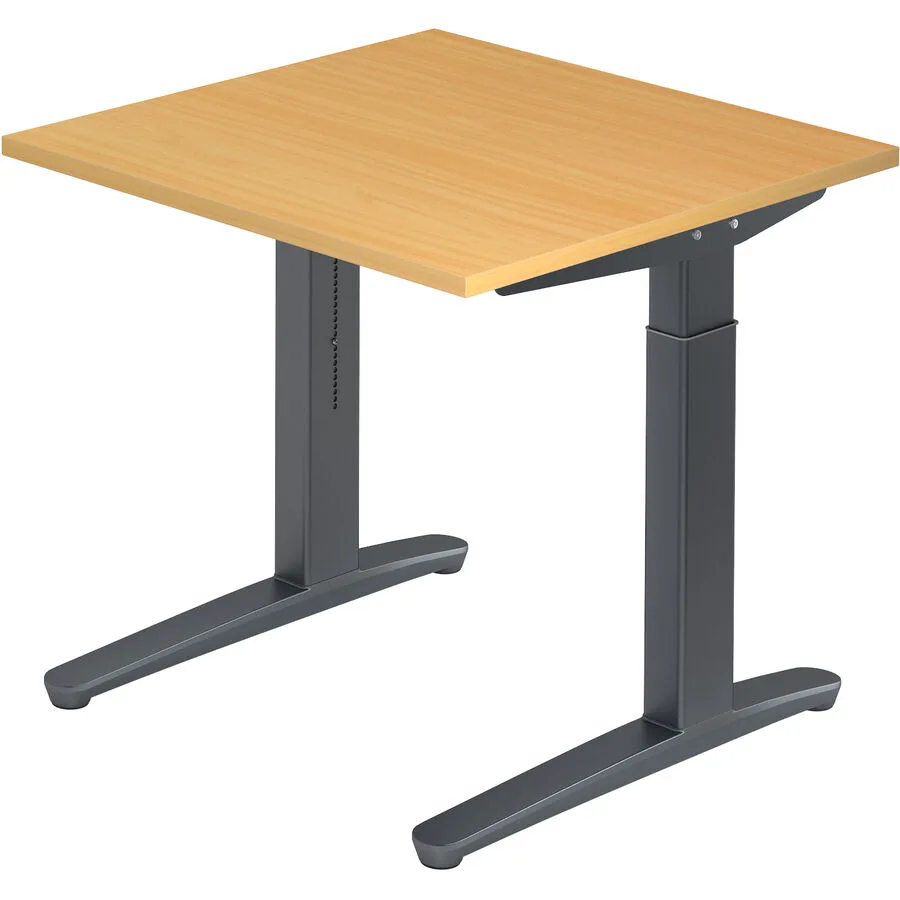 Schreibtisch Office buche Holzwerkstoff B 80 T 80 cm