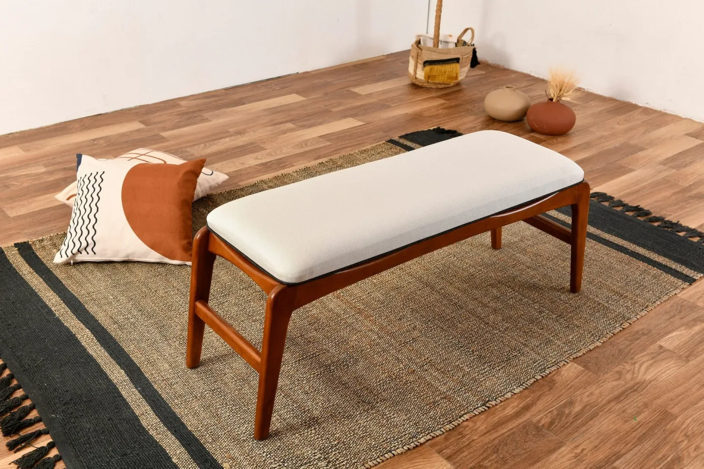 Touch Sittpall 120 cm - Valnöt/Cream