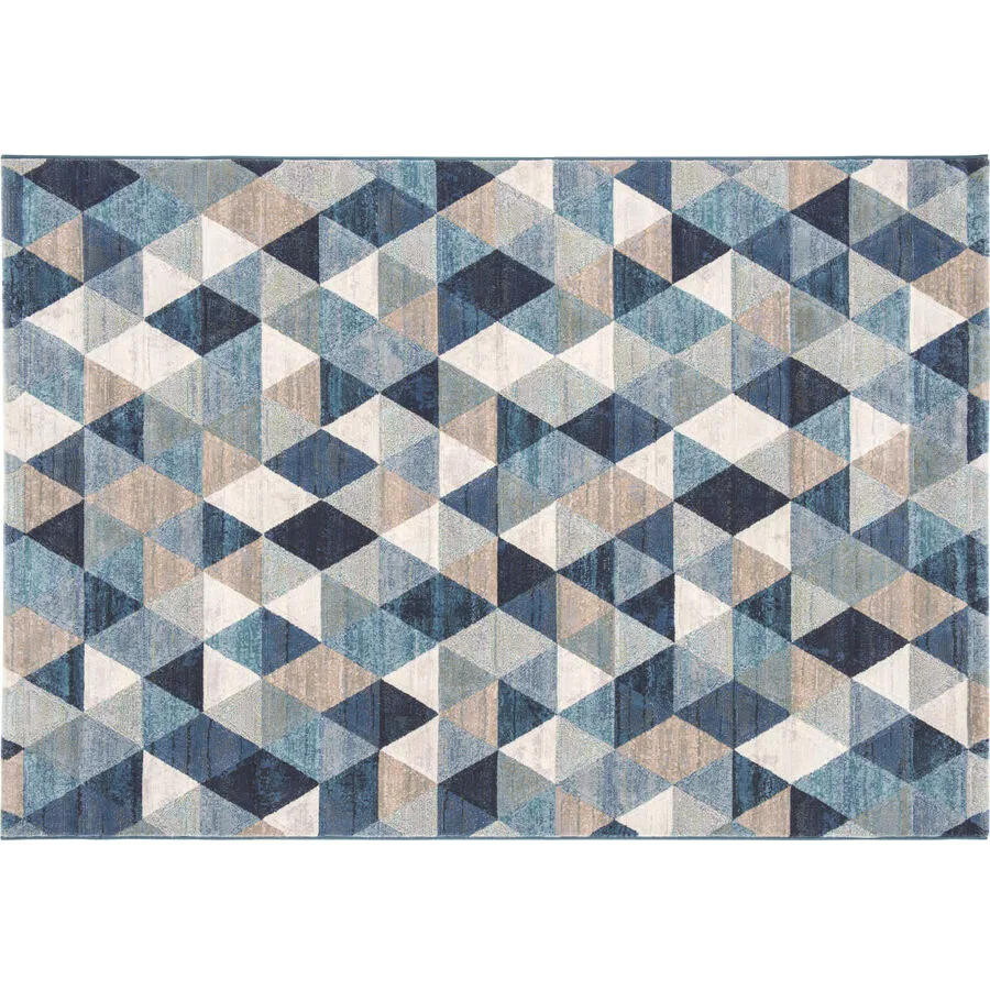 Teppich Argentum Blau Anderes Muster Polypropylen 200 x 290 cm