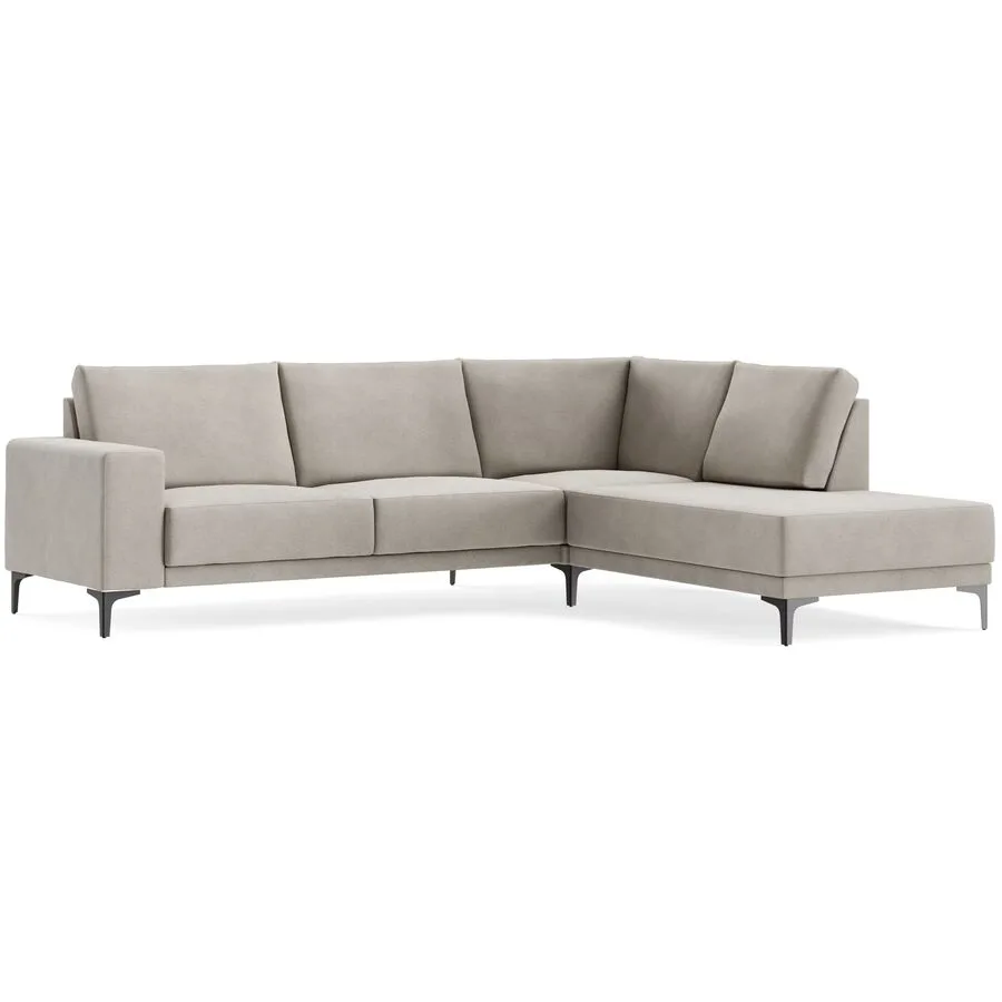 Ecksofa Bivio Rechts BROOKLYN - 9 cappuccino B 263 T 210 cm - Möbel Konfigurator: Traummöbel individuell zusammenstellen