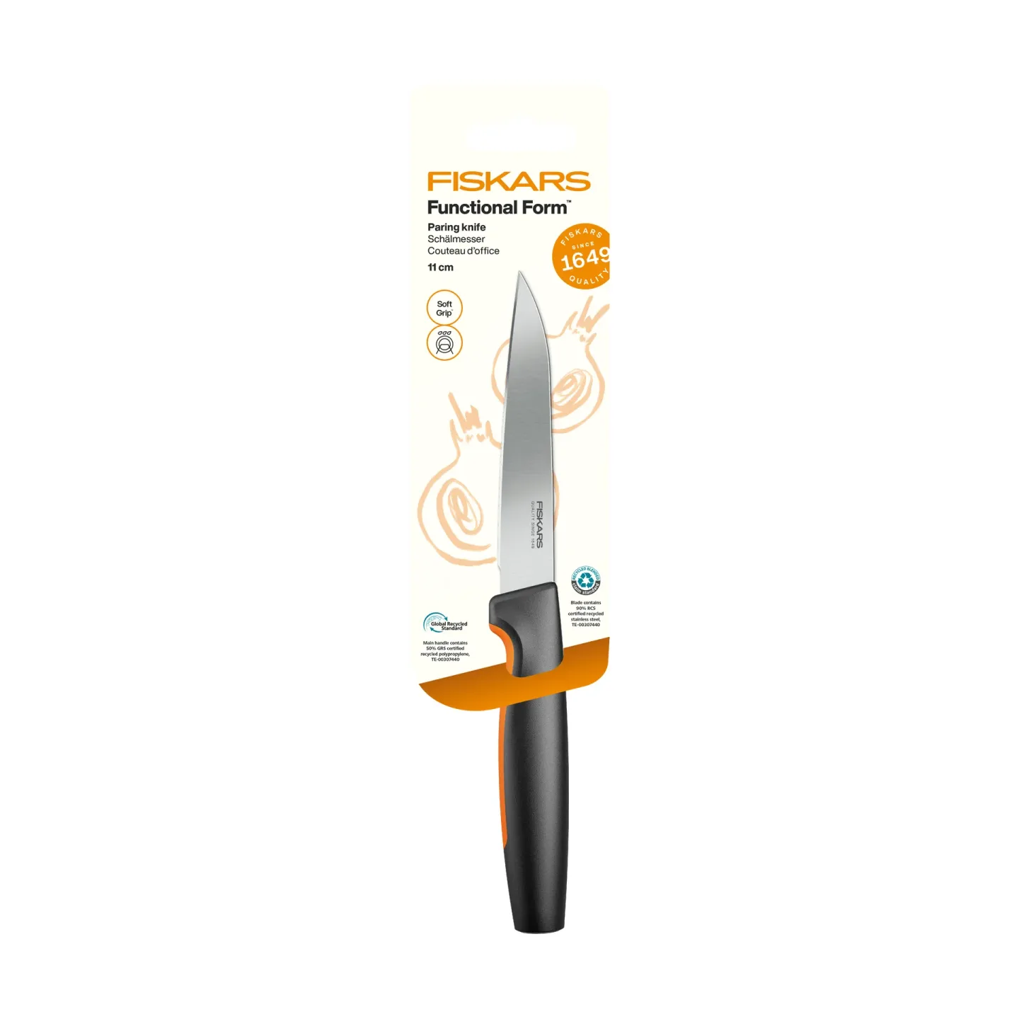 Fiskars Functional Form Gemüsemesser Edelstahl