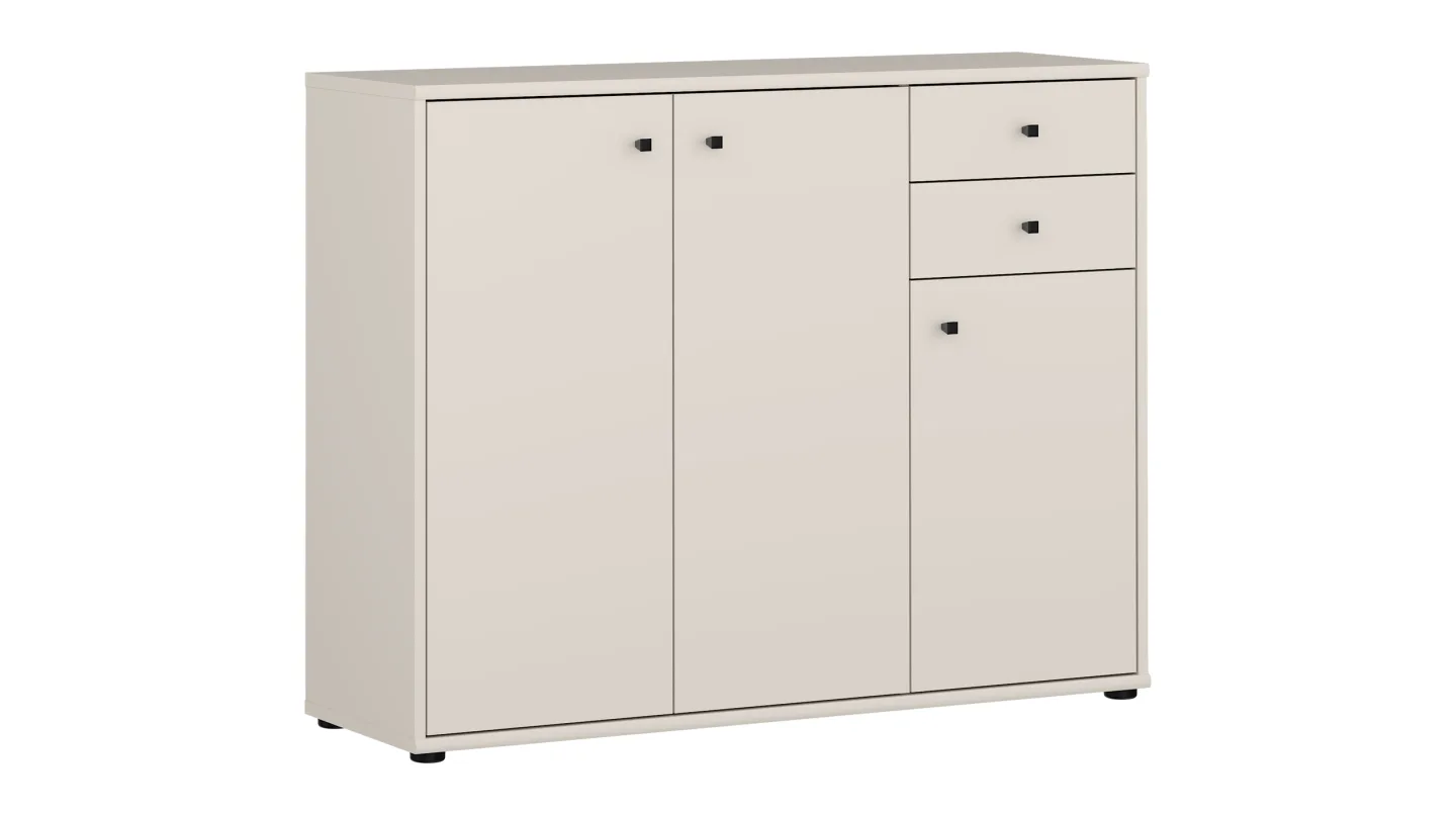 Kommode mit Schubladen beige 85 cm - TEMPRA