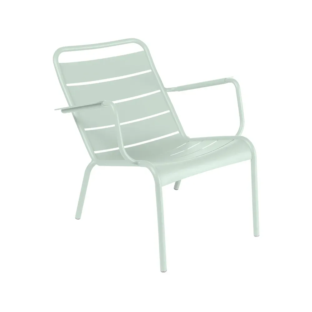 Fermob Luxembourg karmstol låg Ice mint (grön)