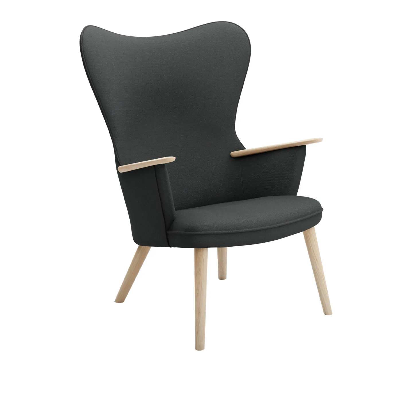 Carl Hansen - CH78 Fåtölj, Vitoljad Ek, Tyggrupp 3 Fiord 0191 - Fåtöljer - Hans J. Wegner