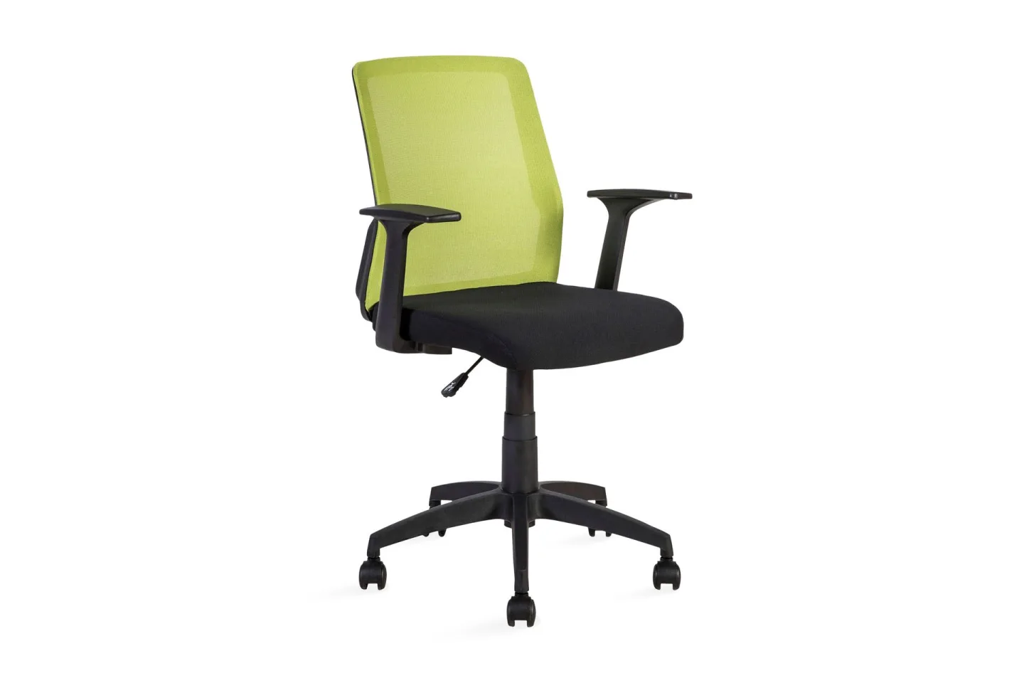 Kontorstol Alpha 60x55xh875-95 cm Svart Grönt -
