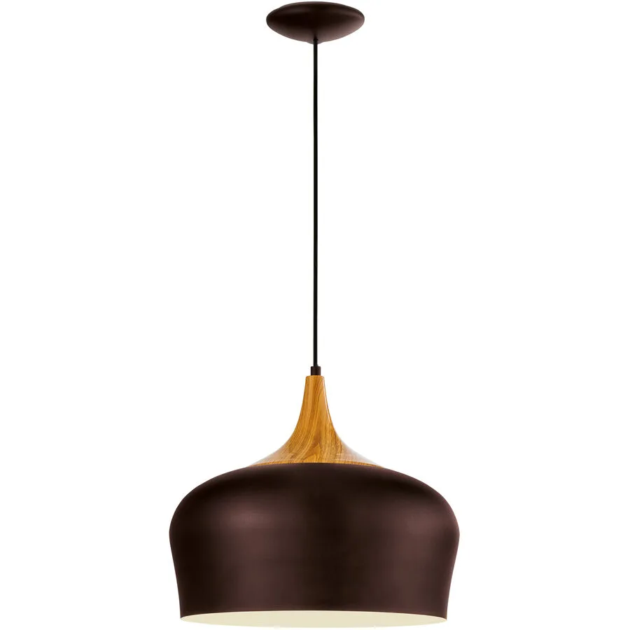 Eglo Pendellampe Obregon Braun Stahl 110 cm - Farbe: Crème - LED