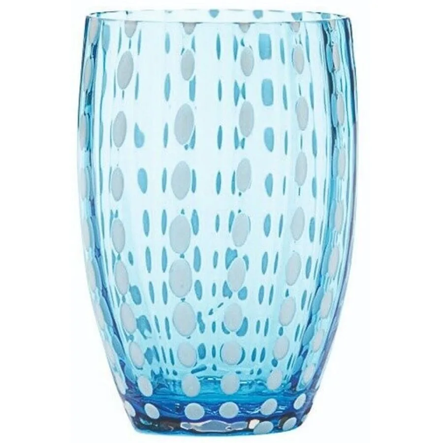 Trinkgläser-Set Perle Blau Glas 0.32 l