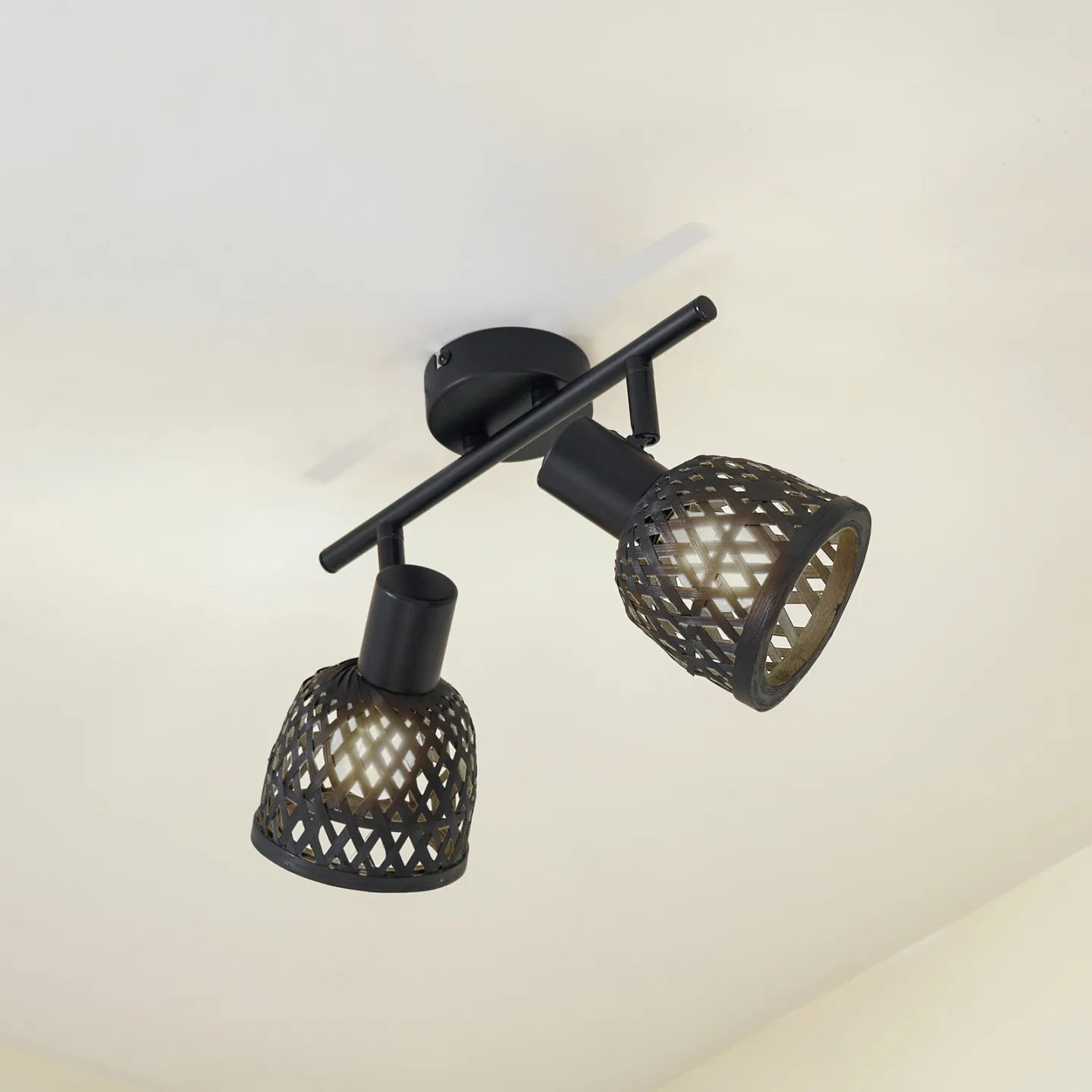 Eskil 2 Plafond Svart - Lindby - Matsal - Modern - Bambu - Med flera ljuskällor