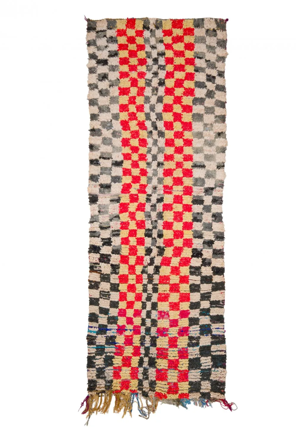 Marokkansk Boucherouite-teppe 360 x 125 cm (Størrelse: 360 x 125 cm)