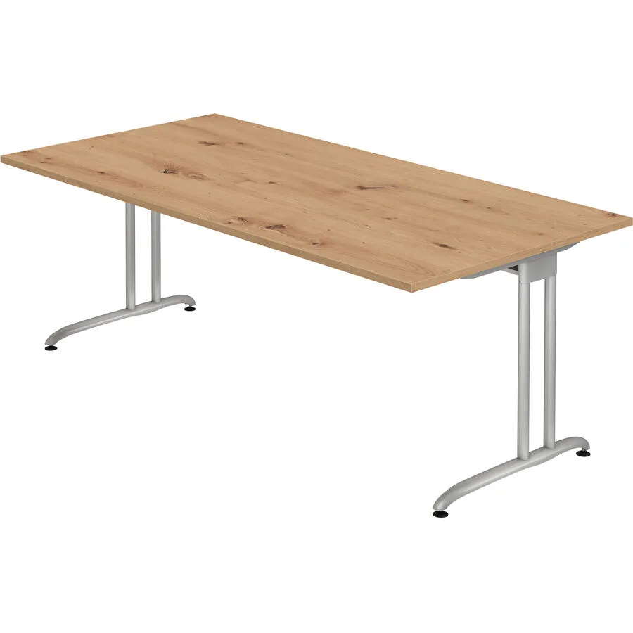 Schreibtisch Office Asteiche Holzwerkstoff B 200 T 100 cm