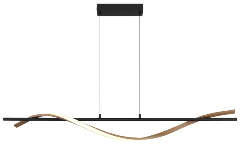 Globo Lighting - Watkins 115cm - Taklampa - Svart