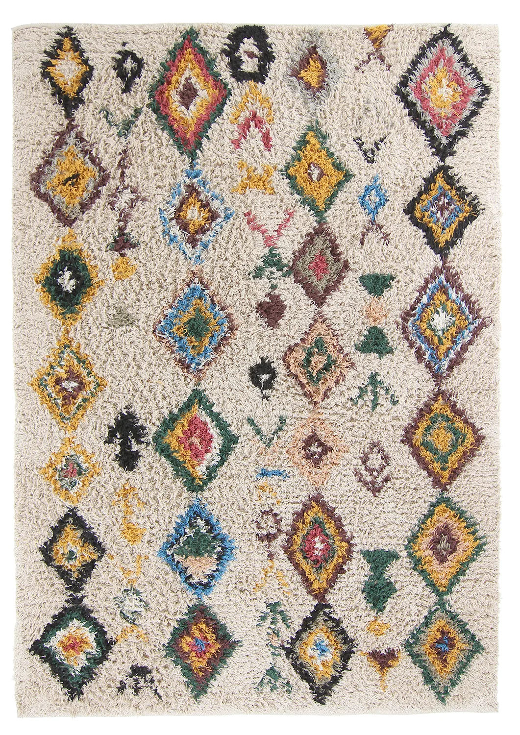 Ryetepper - Siddel Natural Cotton Shaggy (beige/multi) (Størrelse: 240 x 340 cm)