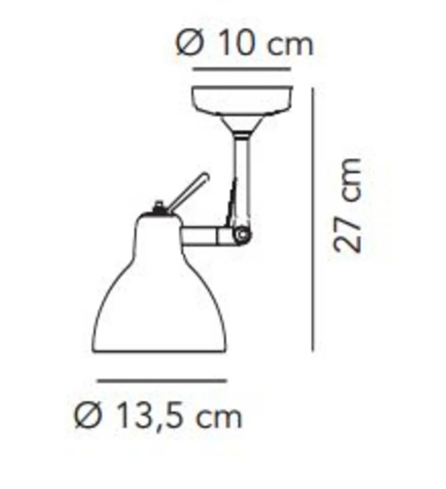Luxy H0 Wandleuchte/Deckenleuchte Alo/Rot - Rotaliana - Wohnzimmer - Metall