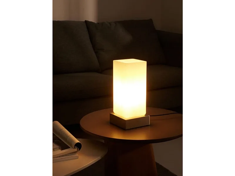 Tischlampe BLOCO 26cm 40W weiss