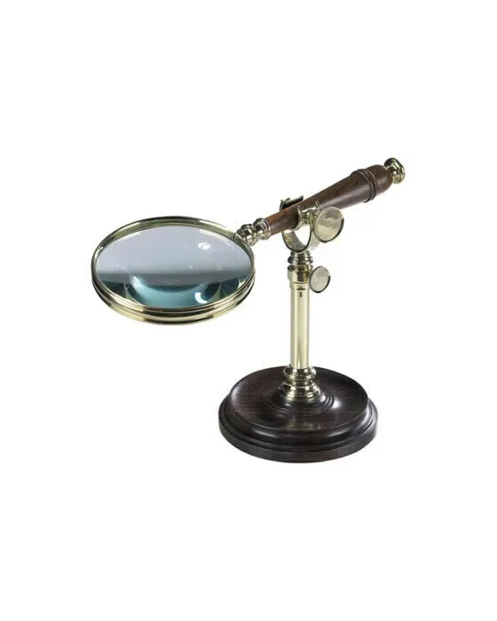 Förstoringsglas med stativ mässing