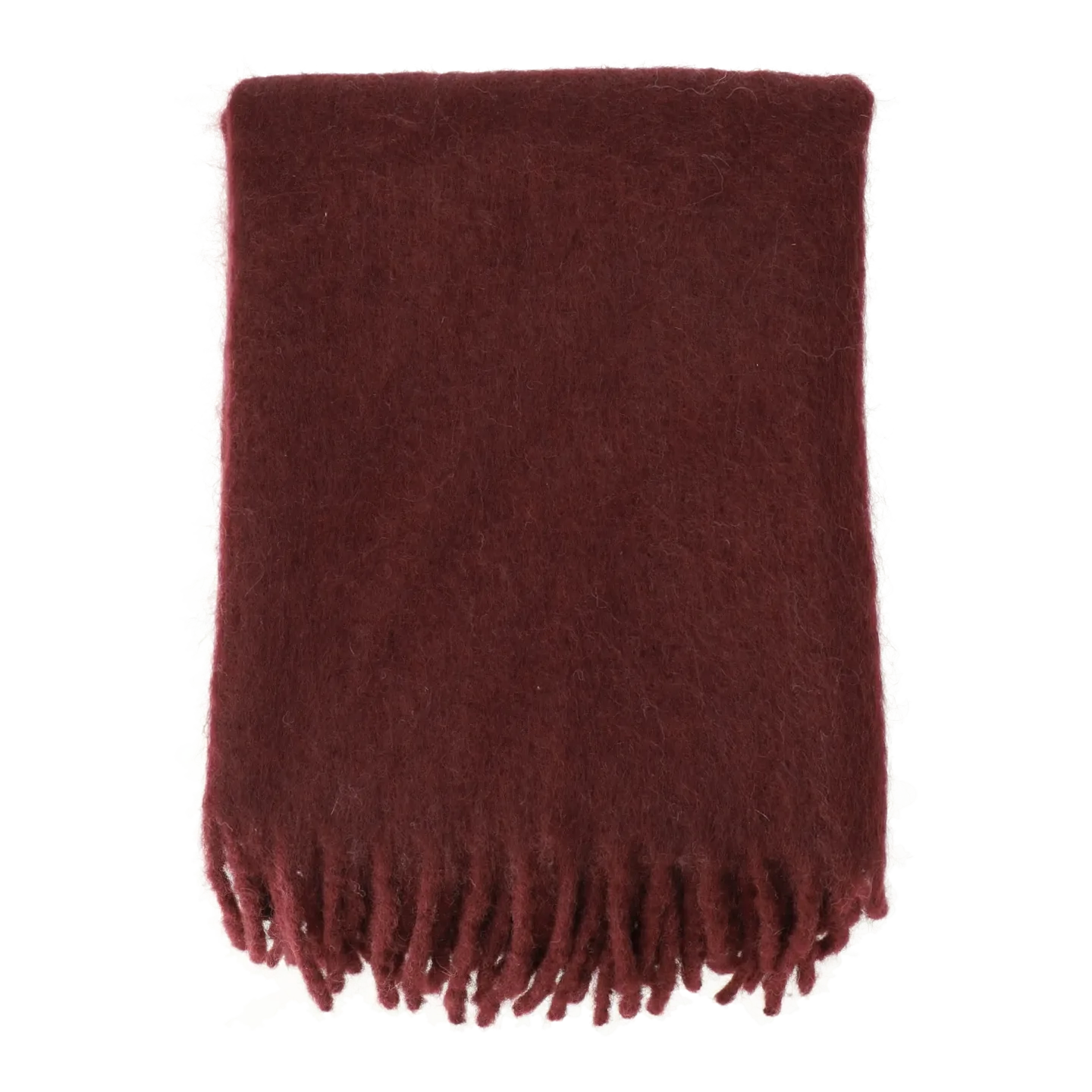 Scandi Living Dune Mohair Decke 130x170 cm Plum