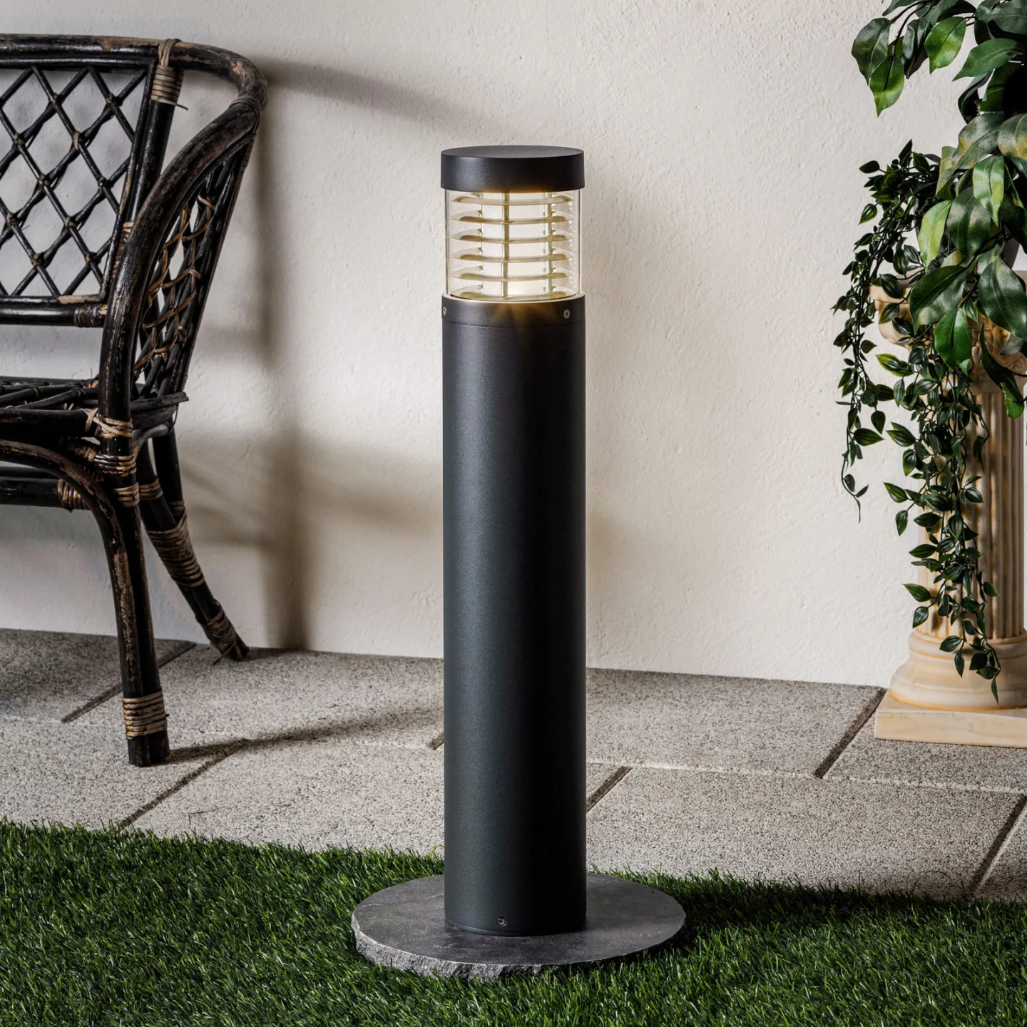 Lucius Udendørs Havelampe H65 Graphite - Lucande - Terrasse - Moderne - Aluminium - Med én lyskilde