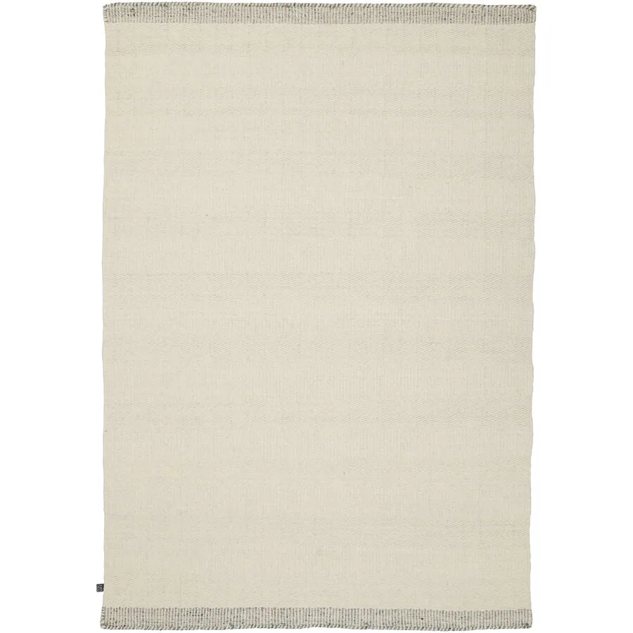 Teppich Versanti Weiss Wolle 140 cm 200 cm