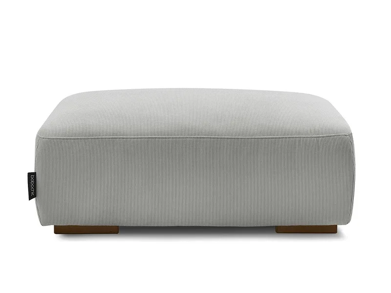 Hocker BOBOCHIC SIDONIE 70x100x40cm cord-stoff hellgrau