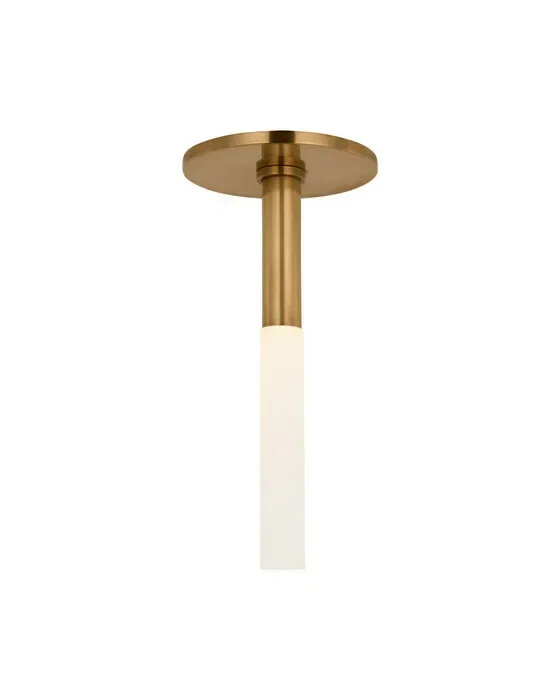 Rousseau Monopoint Flush Mount Antique-Burnished Brass