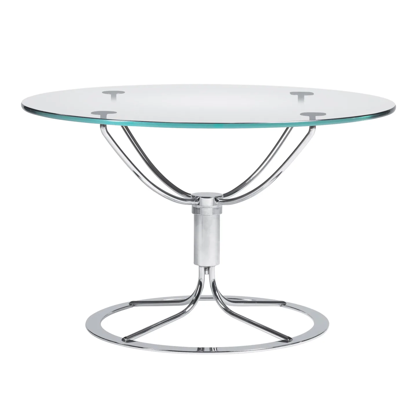 Bruno Mathsson International - Mi 0688 Jetson Bord - Rastrerat glas - Soffbord - Bruno Mathsson - Transparent - Glas/Metall