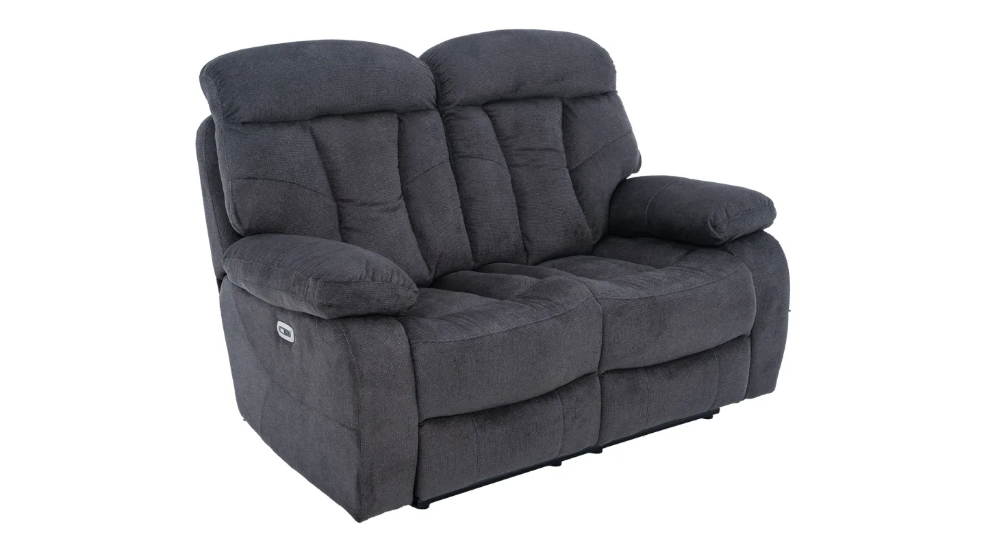 Einzelsofa 2-Sitzer anthrazit Microfaser - Relaxfunktion - NEVADA