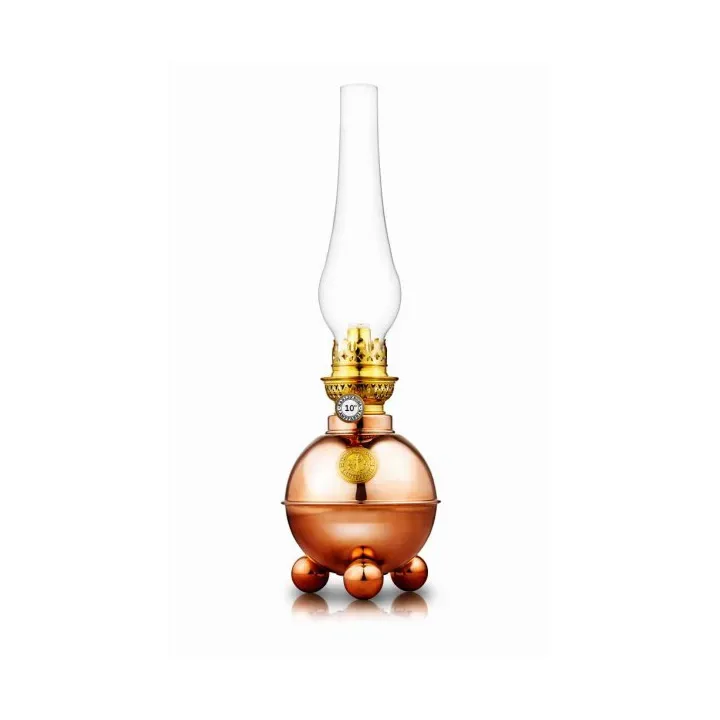 Karlskrona Lampfabrik Dragsö Petroleumleuchte 38 cm Kupfer