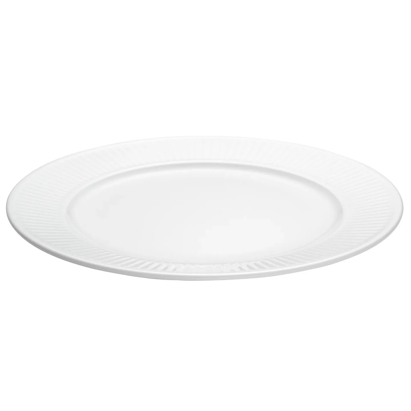 Pillivuyt Plissé tallrik Ø 28 cm Vit