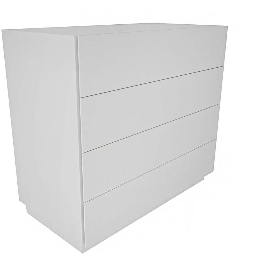Kommode Yemek weiss Melamin B 90 cm H 81.6 cm