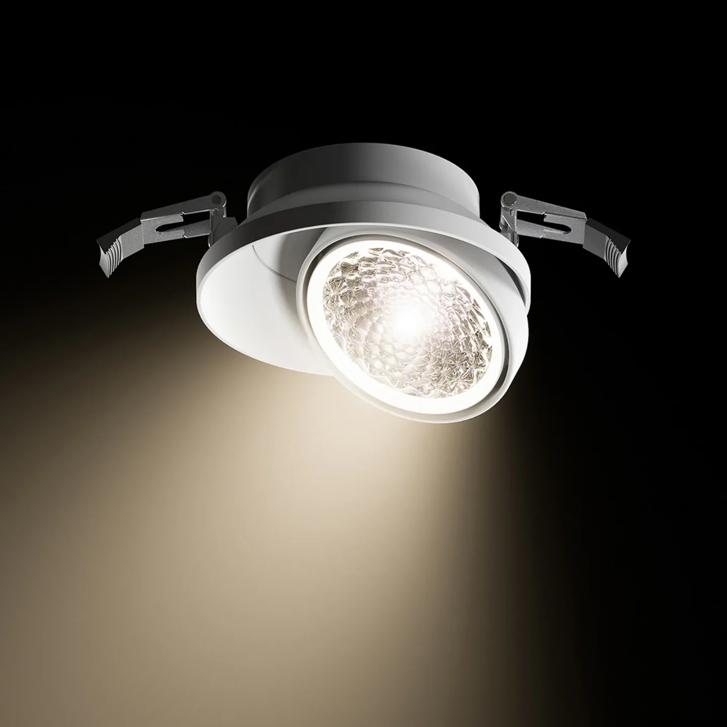 Nivo LED-Einbauspot, weiß, 36°, 14 cm schwenkbar dim - Sigor - Wohnzimmer - Modern - Aluminium - Einflammig
