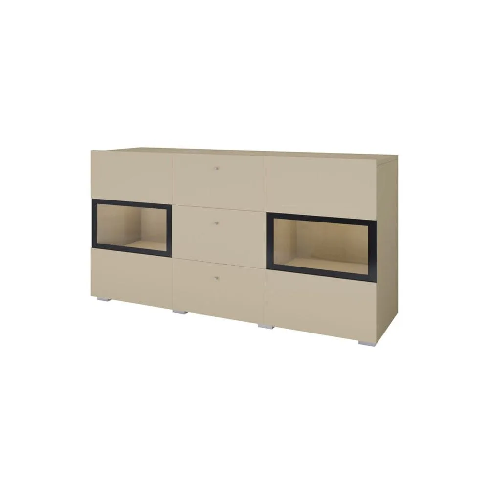 Sideboard Baros 2 Dörrar med 3 Lådor - Ljus Beige