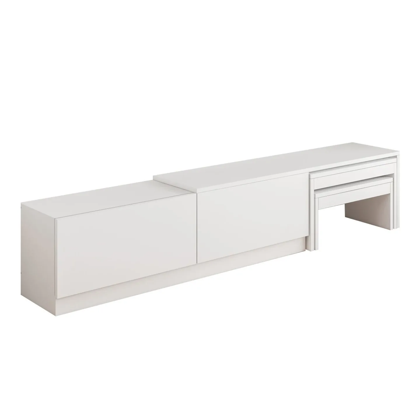 Zalven TV-bänk 180x36x30 cm - vit