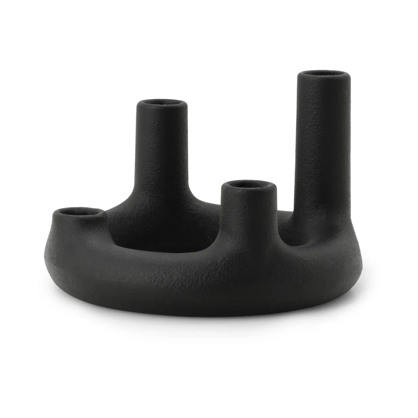 Normann Copenhagen Trin ljusstake Svart, Ø17,7x11,8 cm