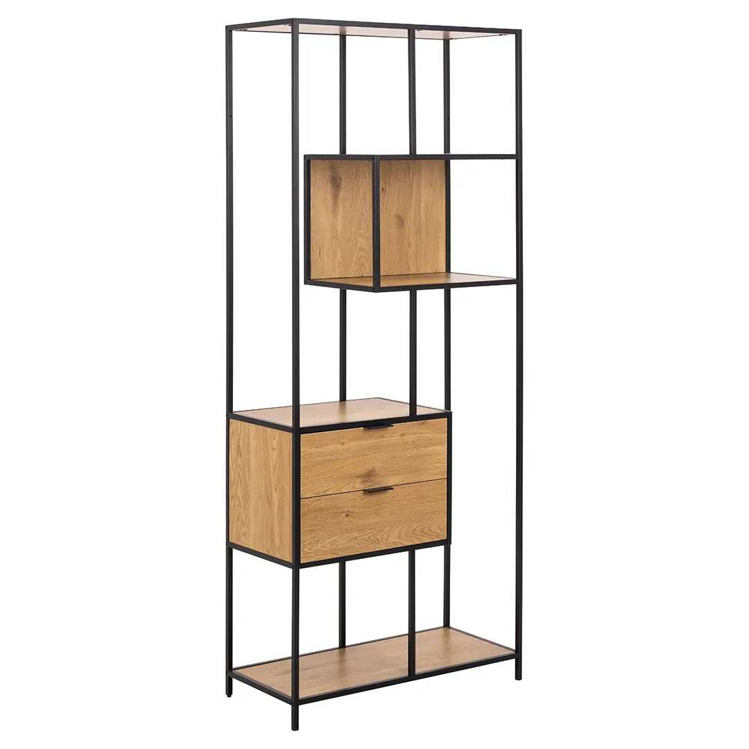 Seaford Regal 2 Schubladen 4 Regale Natur.