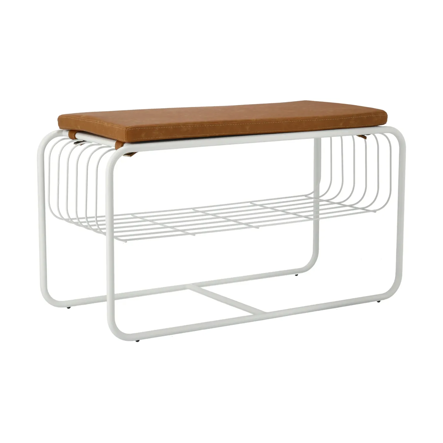 Scandi Living Nod Bank/Schuhablage 80x36c42 cm White