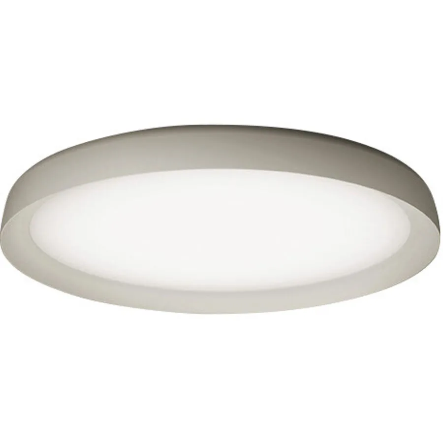 URBAN Deckenlampe EG Aluminium grau 56cm - LED - Lichtfarbe: Warmweiss - LED Energiesparlampen