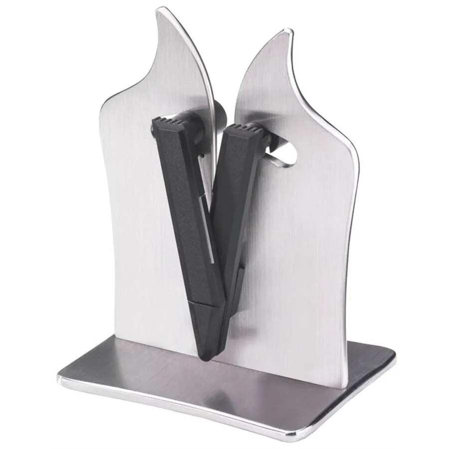 Diverse Messerschärfer Vulkanus Schwarz/Silber Metall 9 cm 15.5 cm - Messerschärfer