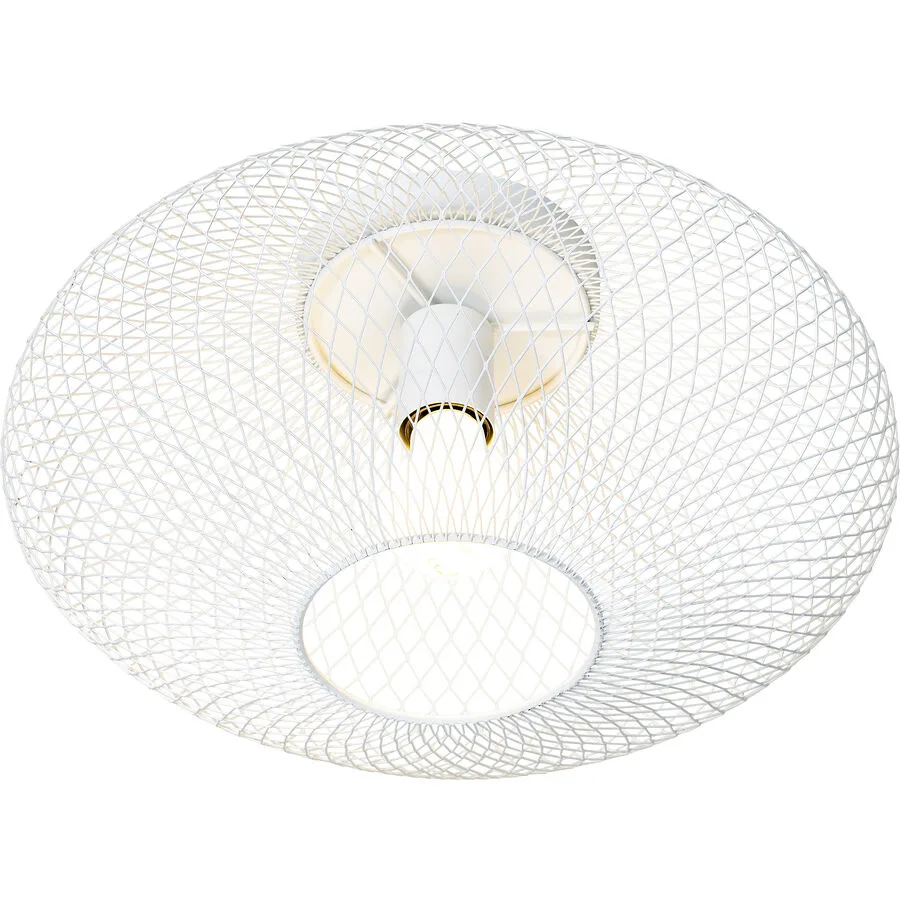 Deckenlampe Amour Weiss Metall 45 cm 19.5 cm - LED - Lichtfarbe: Warmweiss - LED Energiesparlampen