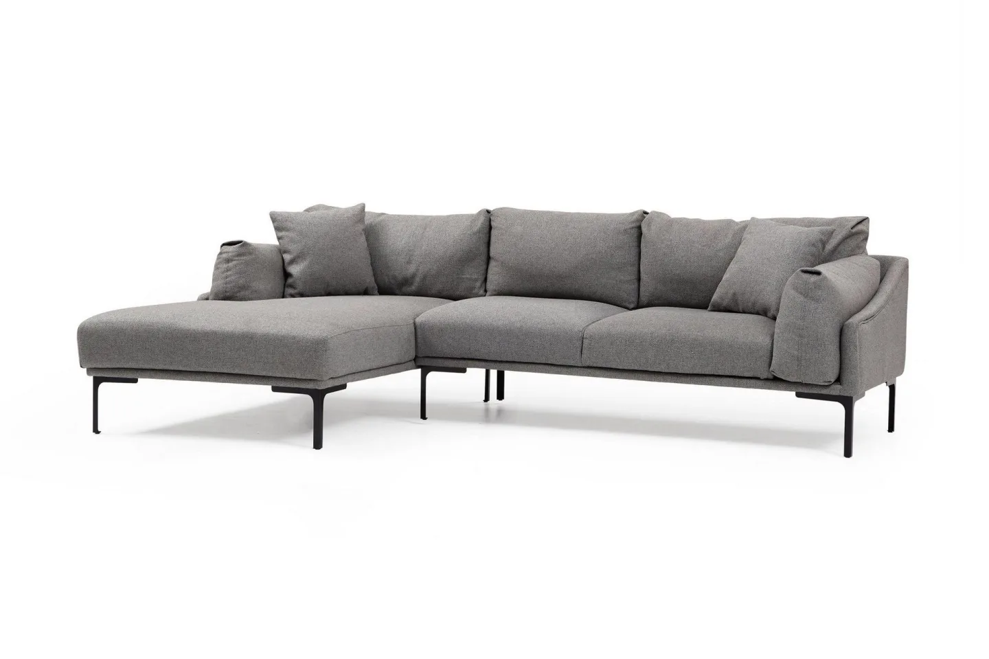 Glenure Soffa m. Divan 4-sits - Grå