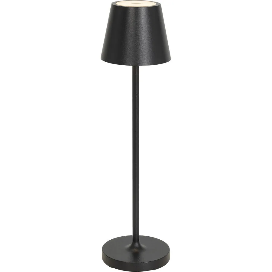 Tischlampe Aline Schwarz Aluminium/Kunststoff 7 cm 27 cm - LED - Lichtfarbe: Extra warmweiss - Material: Aluminium, Kunststoff - Tischlampe- LED